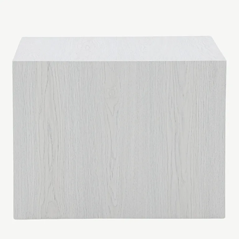 Valge peitsiga MDF-ist diivanilaud York (60 × 80 cm) - 20085-107