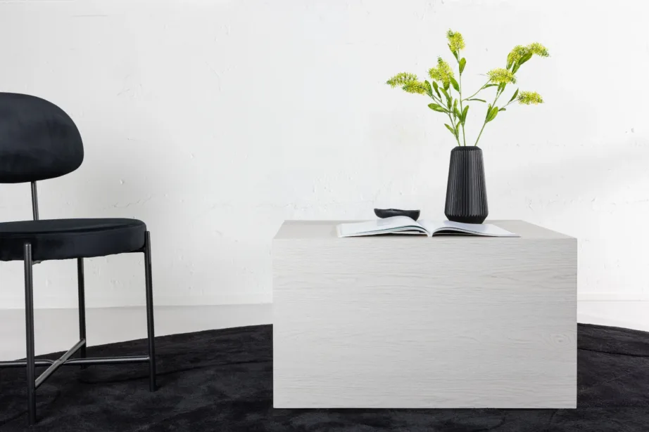 Valge peitsiga MDF-ist diivanilaud York (60 × 80 cm), 20085-107 – 8