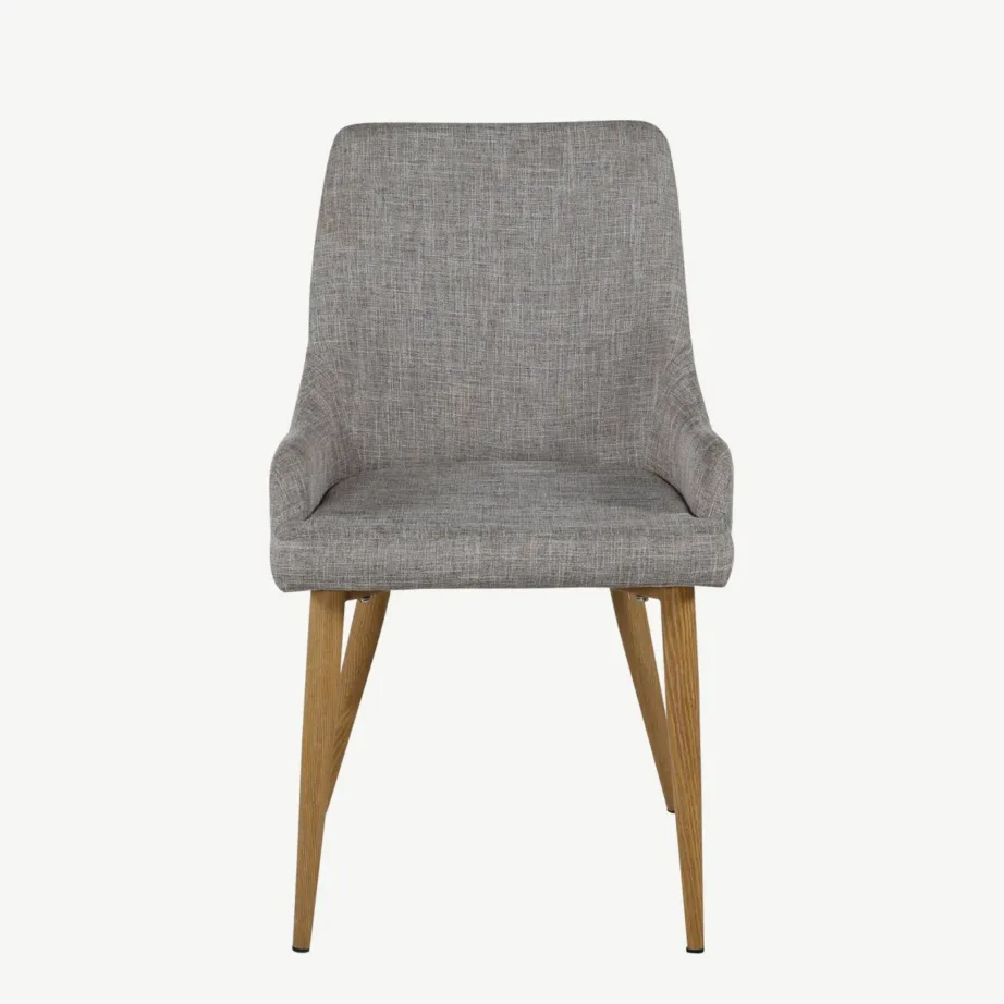 Helehall polsterdatud söögitool Plaza tamme tooni jalgadega, 27700-440 – 2