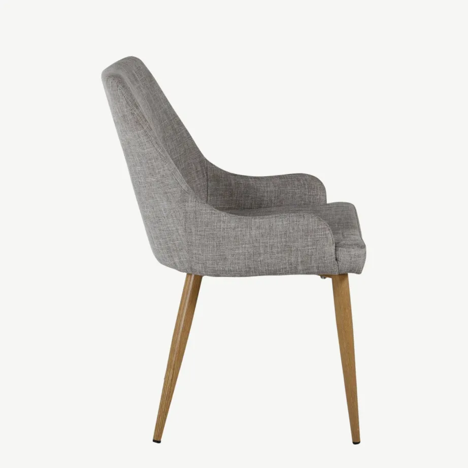 Helehall polsterdatud söögitool Plaza tamme tooni jalgadega, 27700-440 – 3