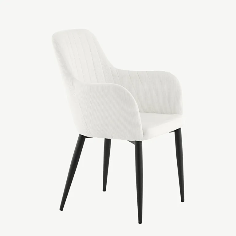Beež Manchester-kangaga söögitool Comfort mustade metalljalgadega - 27702-890