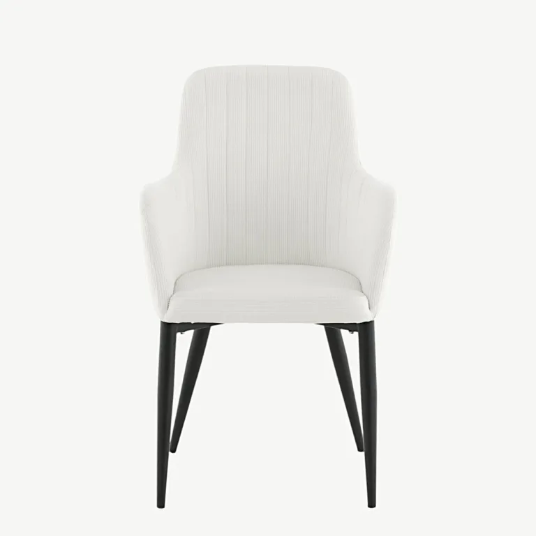 Beež Manchester-kangaga söögitool Comfort mustade metalljalgadega - 27702-890