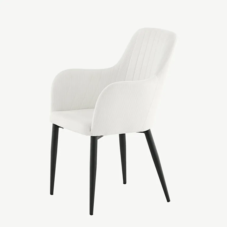 Beež Manchester-kangaga söögitool Comfort mustade metalljalgadega - 27702-890