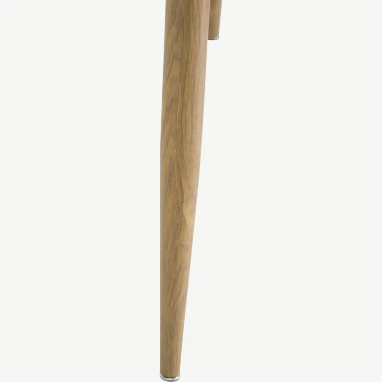 Ümmargune valge söögilaud Plaza, looduslikud metalljalad, Ø100 cm - 27940-120
