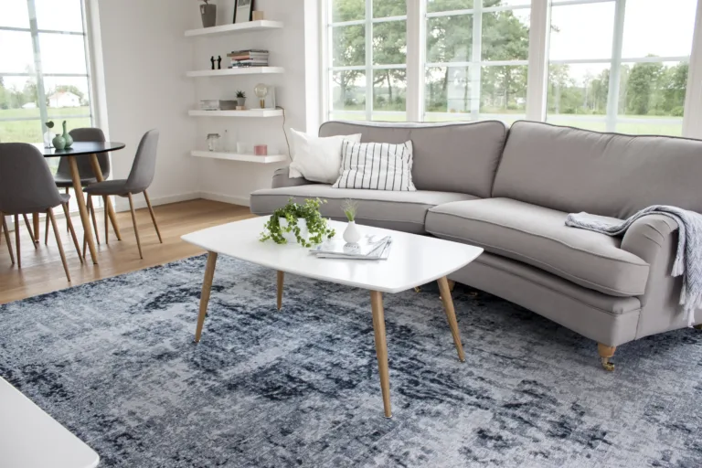 Valge MDF-diivanilaud Plaza naturaalse tooniga terasjalgadel (120 × 70 cm) - 27960-420