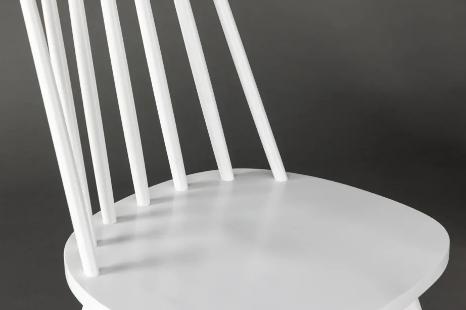 Valgest kummipuidust Lönneberga söögitool, ergonoomilise seljatoega, 88 cm, 29260-360 – 10