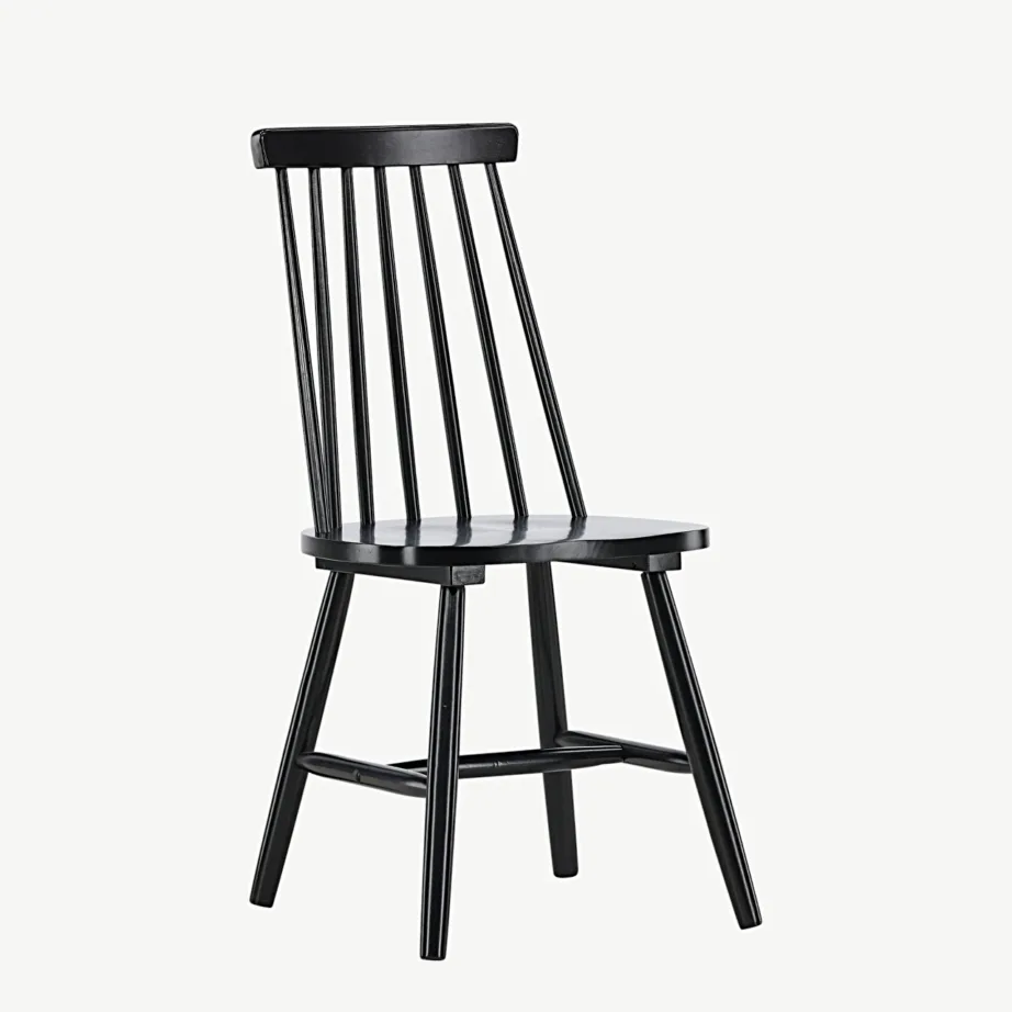 Mustast kummipuidust söögitool Lönneberga (põhjamaine stiil), 29260-368