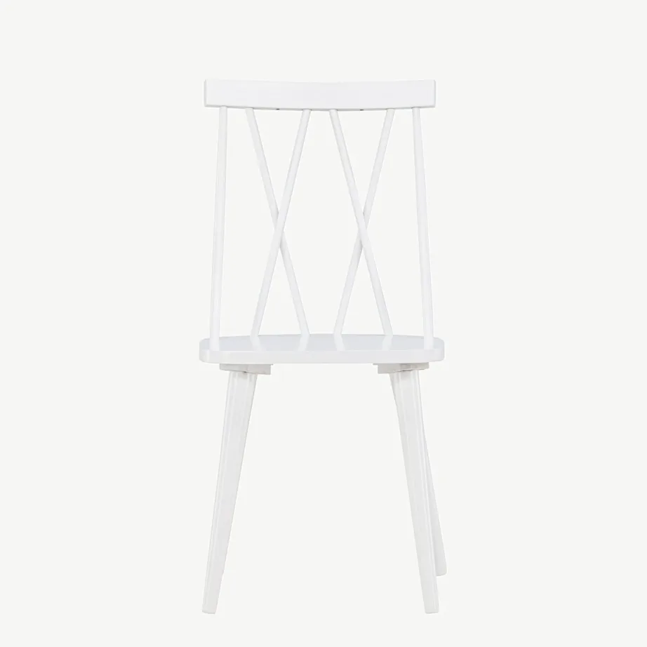 Valge kummipuidust söögitool Mariette dekoratiivse seljatoega, 29270-360 – 4