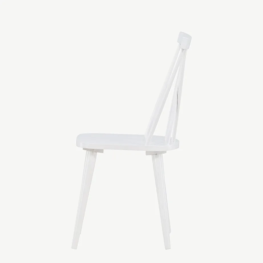 Valge kummipuidust söögitool Mariette dekoratiivse seljatoega, 29270-360 – 7