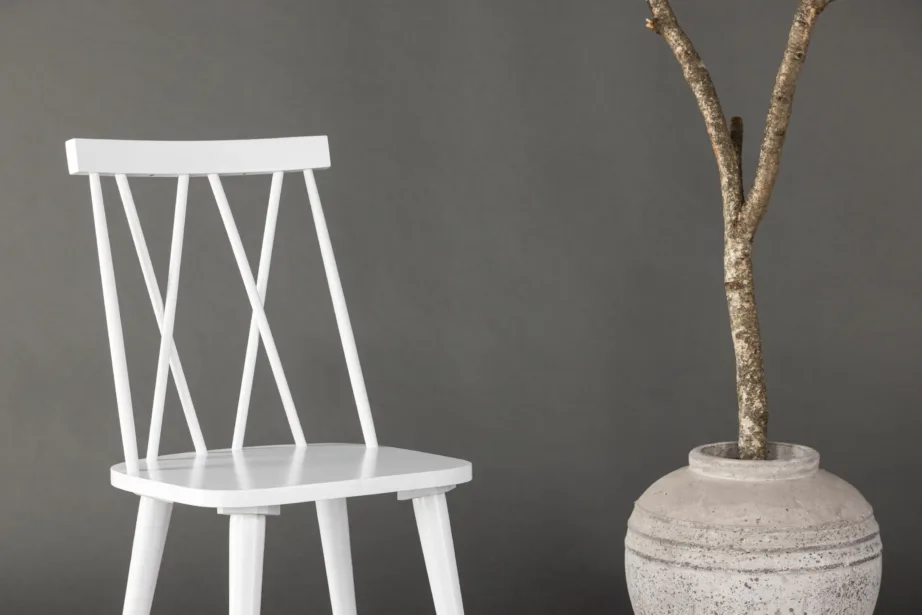 Valge kummipuidust söögitool Mariette dekoratiivse seljatoega, 29270-360 – 9