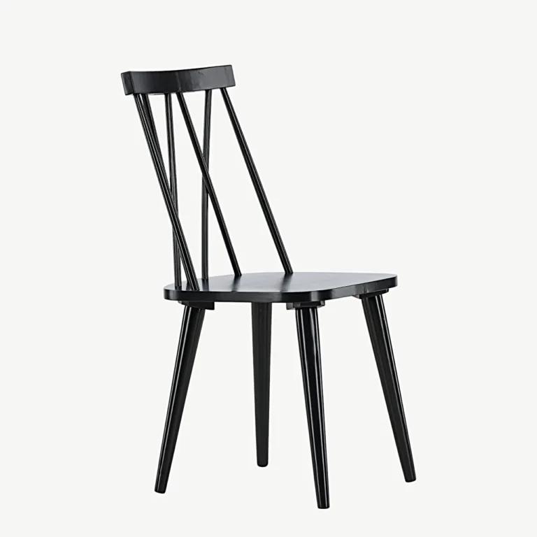 Mustast kummipuidust söögitool Mariette (ergonoomilise disainiga) - 29270-368