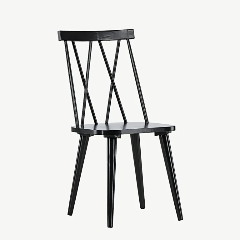 Mustast kummipuidust söögitool Mariette (ergonoomilise disainiga) - 29270-368