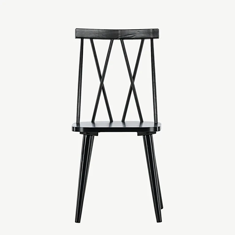 Mustast kummipuidust söögitool Mariette (ergonoomilise disainiga) - 29270-368