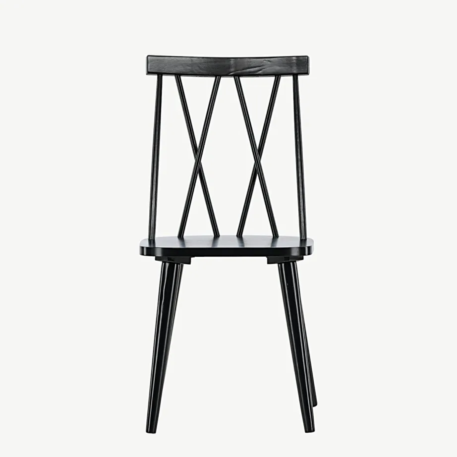 Mustast kummipuidust söögitool Mariette (ergonoomilise disainiga), 29270-368 – 4