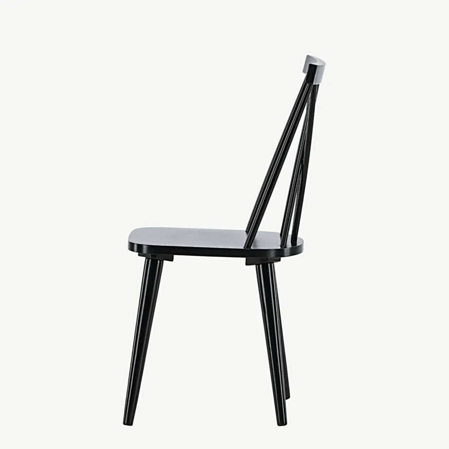 Mustast kummipuidust söögitool Mariette (ergonoomilise disainiga), 29270-368 – 7