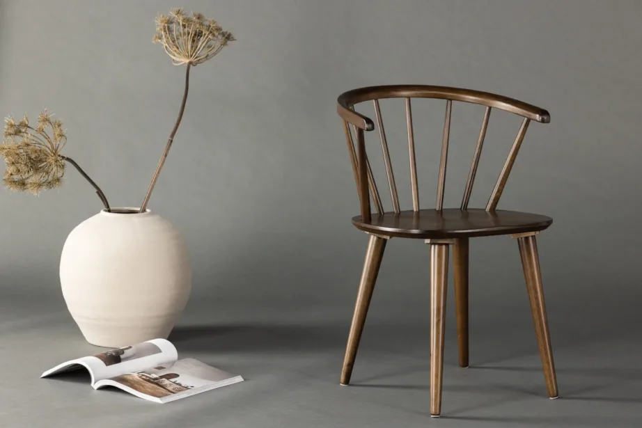 Täispuidust söögitool Bobby mokkatoonis, kummipuust, 29280-125 – 8