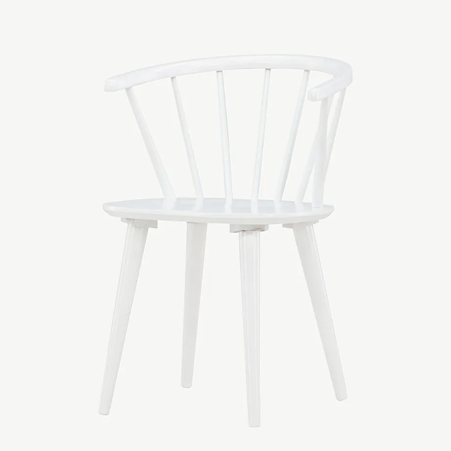 Valge kautšukipuidust söögitool Bobby – skandinaavialik lihtsus, 29280-360 – 5