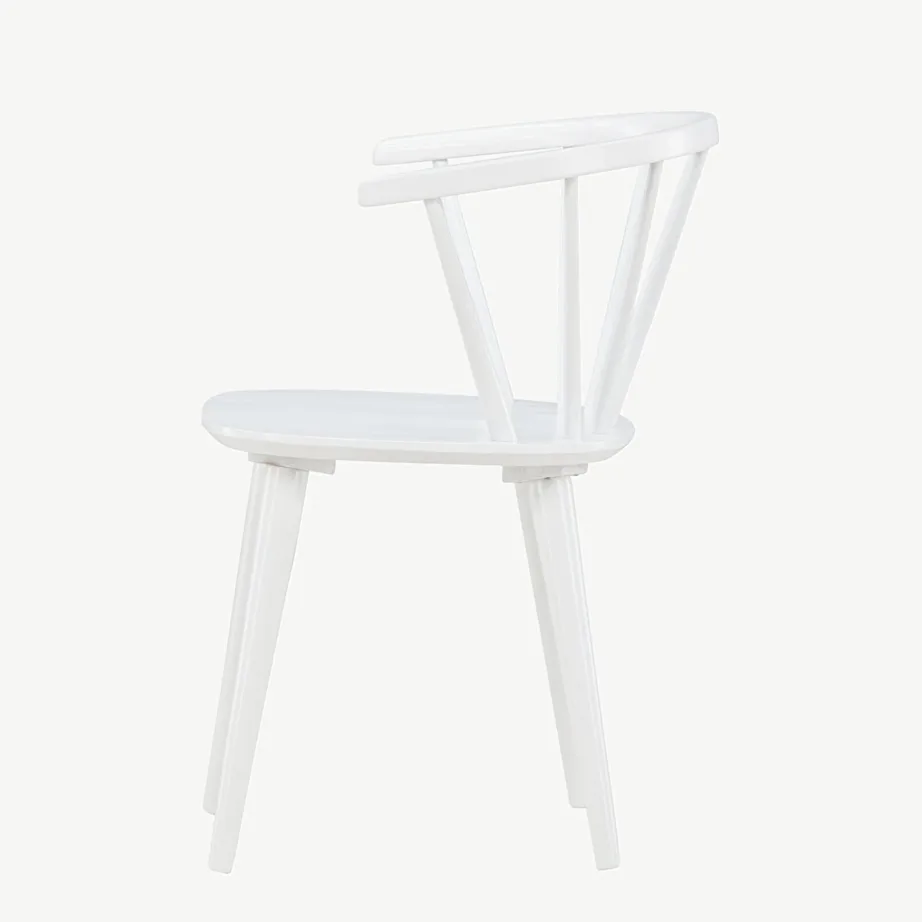 Valge kautšukipuidust söögitool Bobby – skandinaavialik lihtsus, 29280-360 – 7