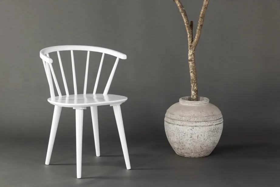 Valge kautšukipuidust söögitool Bobby – skandinaavialik lihtsus, 29280-360 – 8