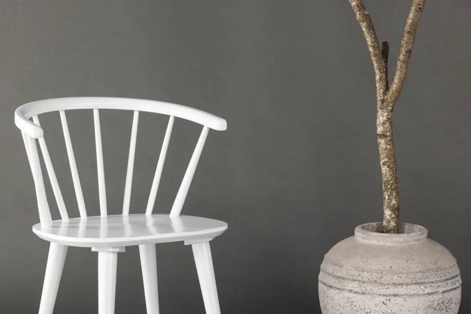 Valge kautšukipuidust söögitool Bobby – skandinaavialik lihtsus, 29280-360 – 9