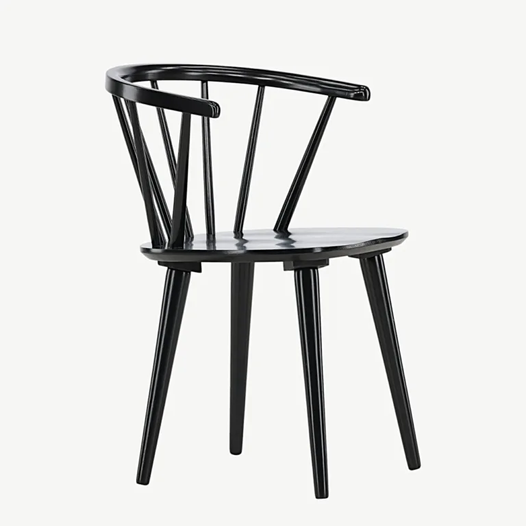 Must kummipuidust söögitool Bobby – ergonoomiline ja põhjamaise disainiga - 29280-368