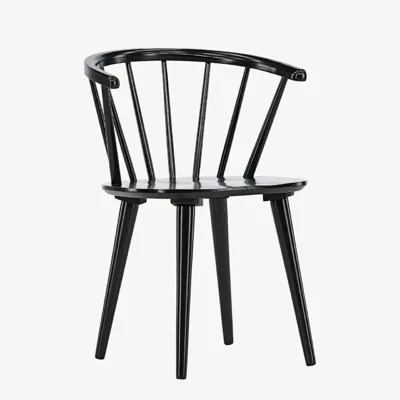 Must kummipuidust söögitool Bobby – ergonoomiline ja põhjamaise disainiga - 29280-368