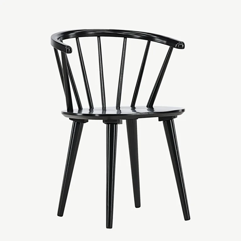 Must kummipuidust söögitool Bobby – ergonoomiline ja põhjamaise disainiga - 29280-368