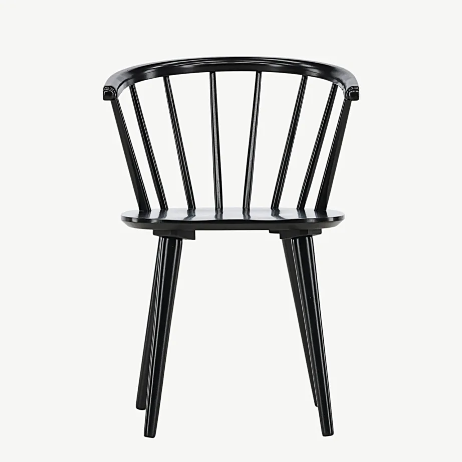 Must kummipuidust söögitool Bobby – ergonoomiline ja põhjamaise disainiga, 29280-368 – 4