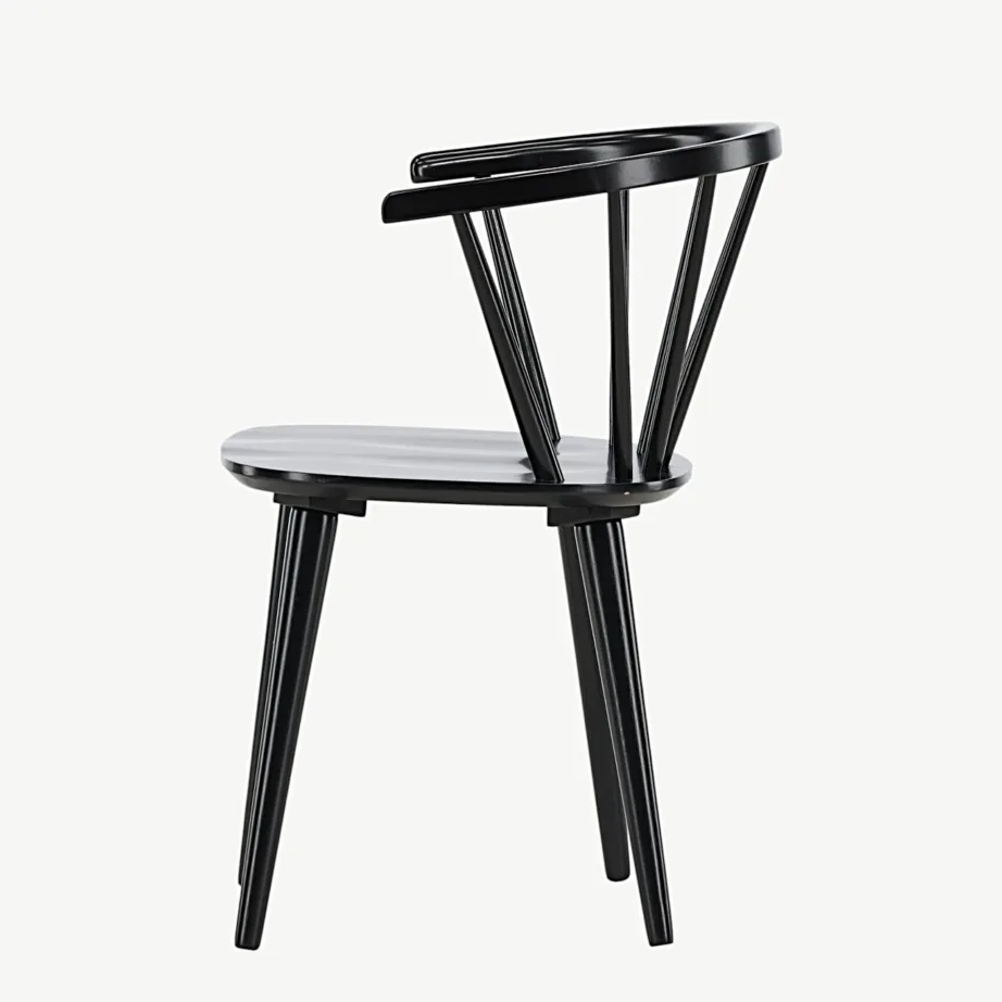 Must kummipuidust söögitool Bobby – ergonoomiline ja põhjamaise disainiga, 29280-368 – 7