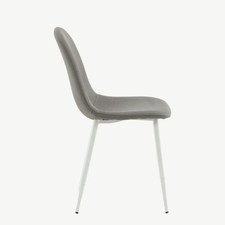 Hall polüesterkattega söögitool Polar valgete metalljalgadega, 29902-990 – 5