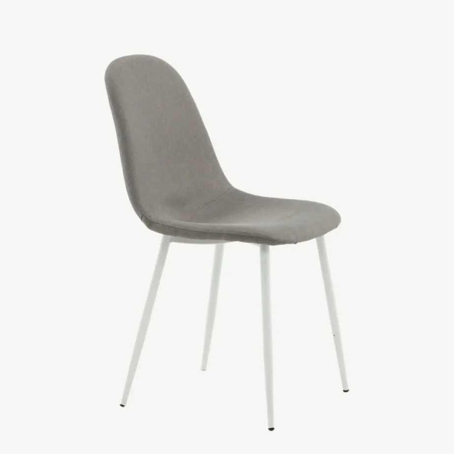 Hall polüesterkattega söögitool Polar valgete metalljalgadega, 29902-990 – 6