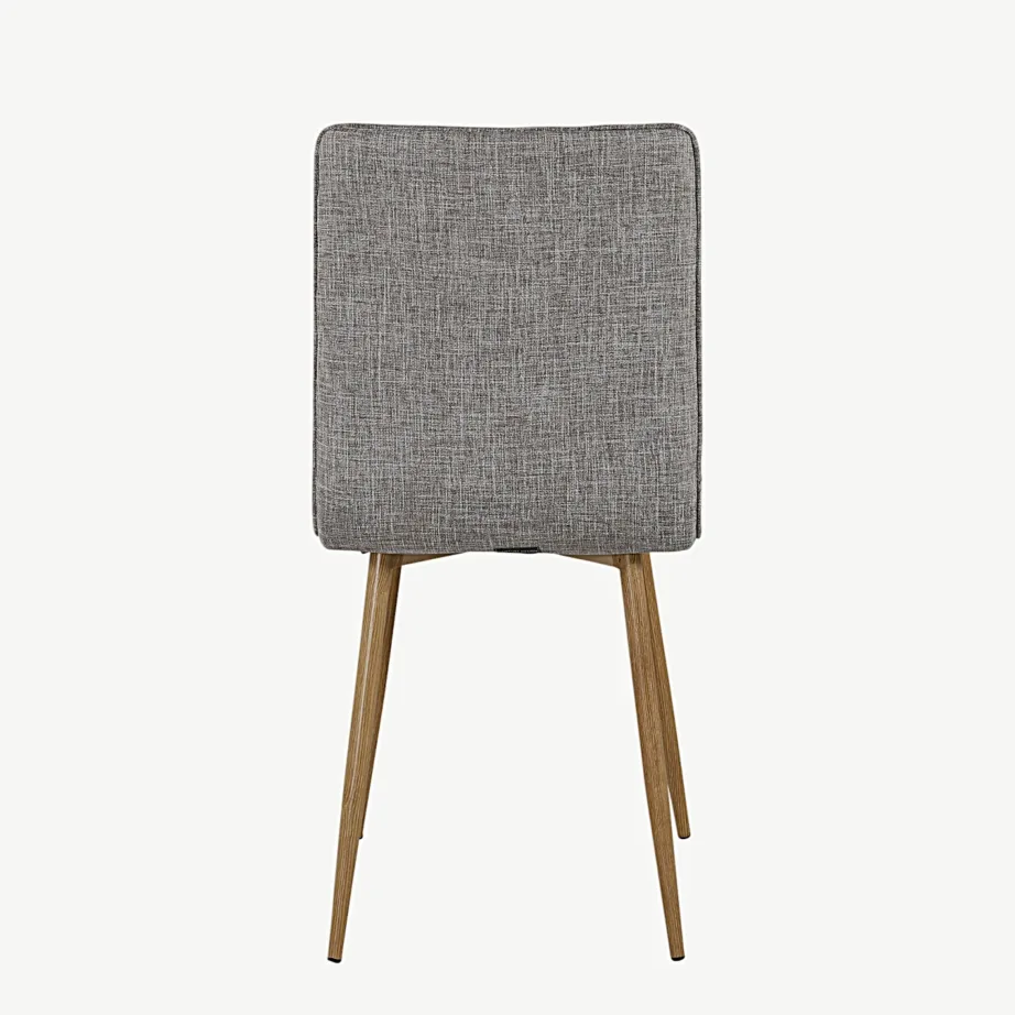 Helehall Windu söögitool polüesterkattega, tammepuidu tooni terasjalgadel, 29908-440 – 5