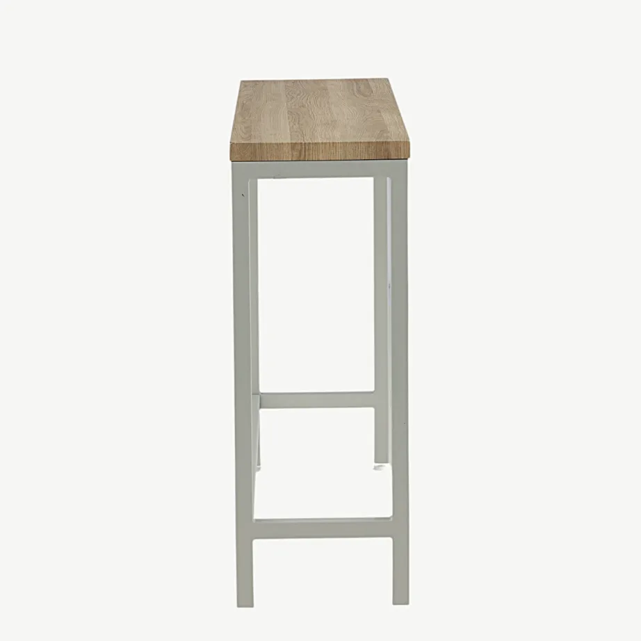 Hall metallraamiga abilaud Rise, tuhapaberlamiin, 110×30 cm, 29918-552 – 2