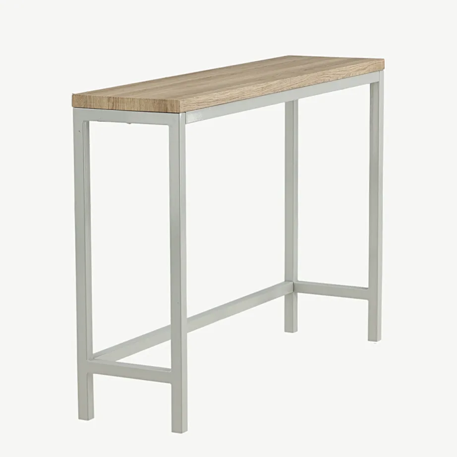 Hall metallraamiga abilaud Rise, tuhapaberlamiin, 110×30 cm, 29918-552 – 3