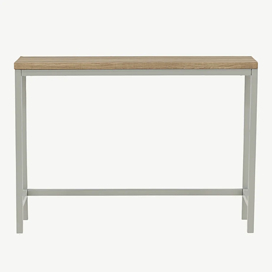 Hall metallraamiga abilaud Rise, tuhapaberlamiin, 110×30 cm, 29918-552 – 4