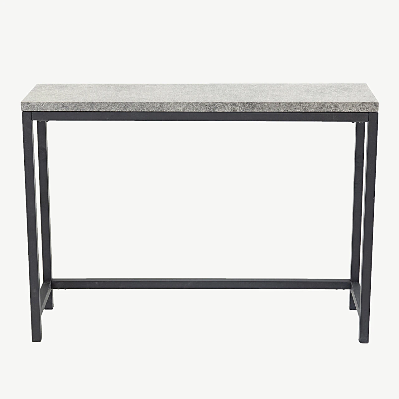 Konsoollaud Rise halli betooni imiteeringuga ja musta terasraamiga (110 × 30 × 80 cm) - 29918-668