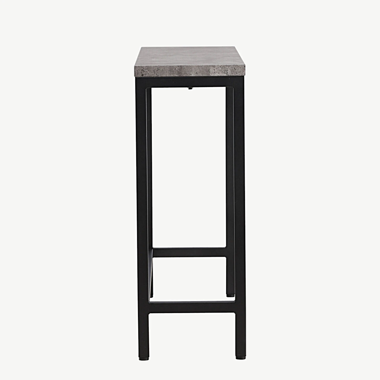 Konsoollaud Rise halli betooni imiteeringuga ja musta terasraamiga (110 × 30 × 80 cm) - 29918-668