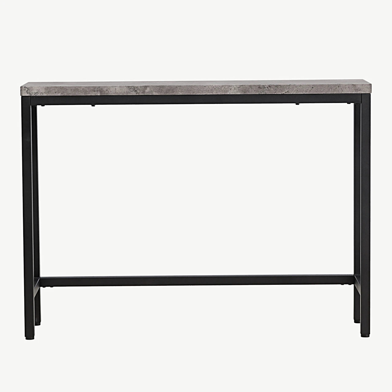 Konsoollaud Rise halli betooni imiteeringuga ja musta terasraamiga (110 × 30 × 80 cm) - 29918-668