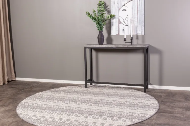 Konsoollaud Rise halli betooni imiteeringuga ja musta terasraamiga (110 × 30 × 80 cm) - 29918-668