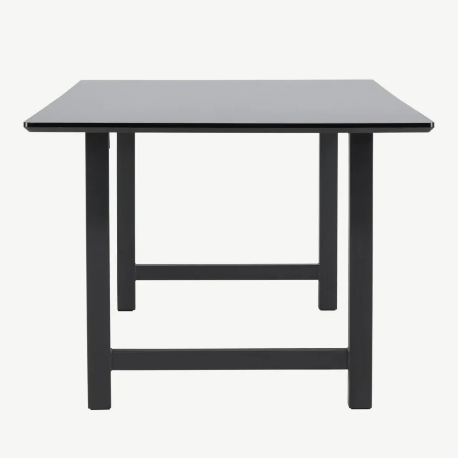 Ristkülikukujuline must MDF-ist söögilaud Count (220 × 100 cm, metallist jalgadel), 29923-488 – 7