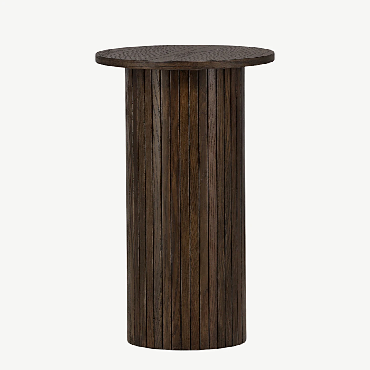Mokkavärvi vineeriga ümmargune abilauake Bianca, Ø40 cm (Venture Home) - 29993-103