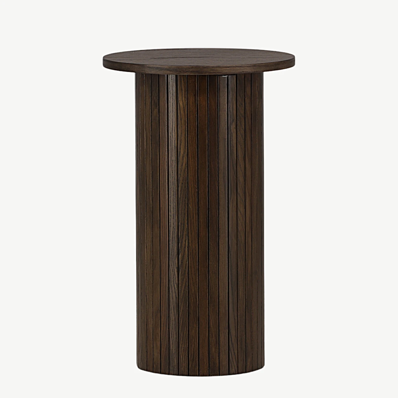 Mokkavärvi vineeriga ümmargune abilauake Bianca, Ø40 cm (Venture Home) - 29993-103