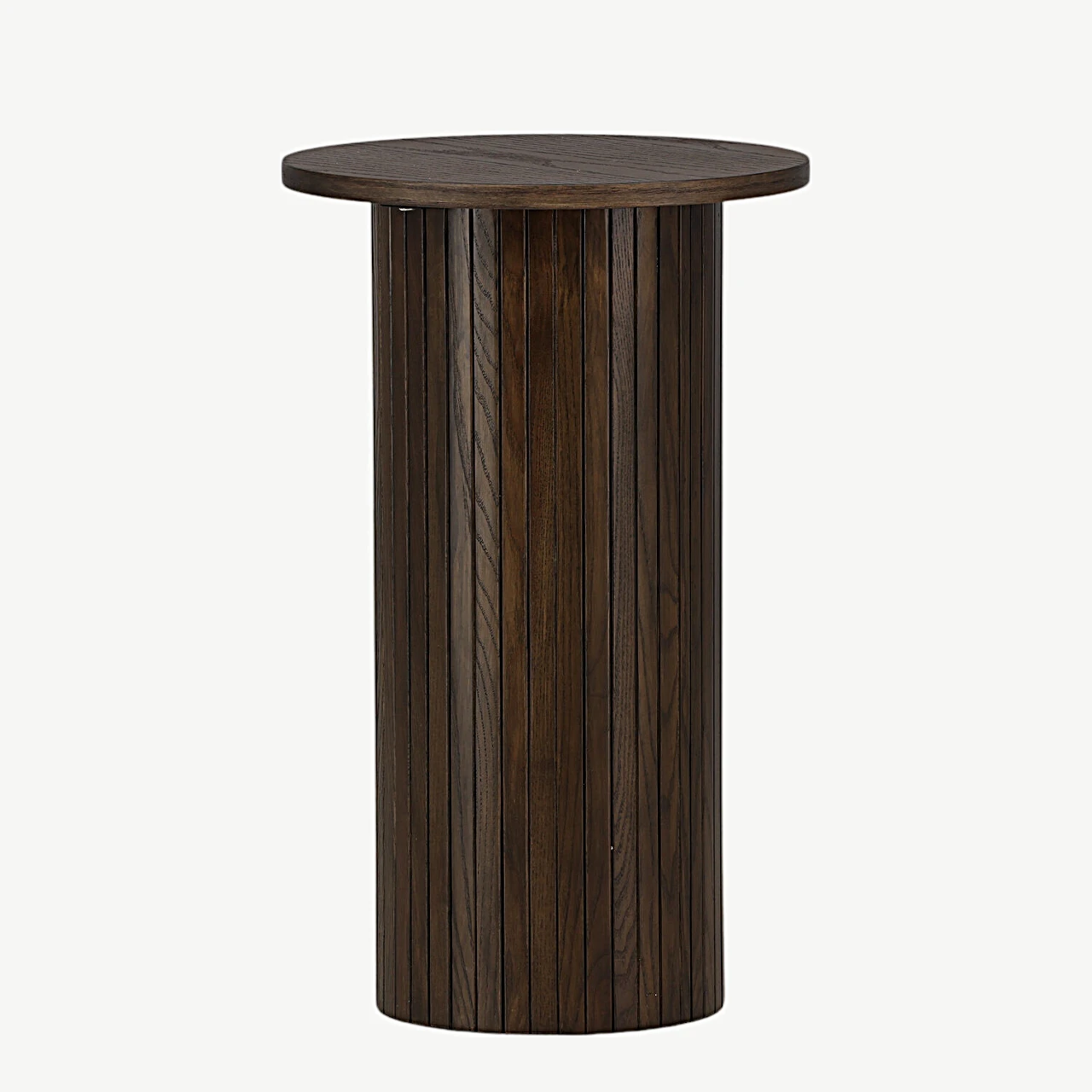 Mokkavärvi vineeriga ümmargune abilauake Bianca, Ø40 cm (Venture Home) - 29993-103