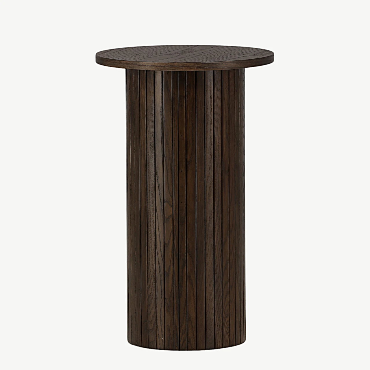 Mokkavärvi vineeriga ümmargune abilauake Bianca, Ø40 cm (Venture Home) - 29993-103