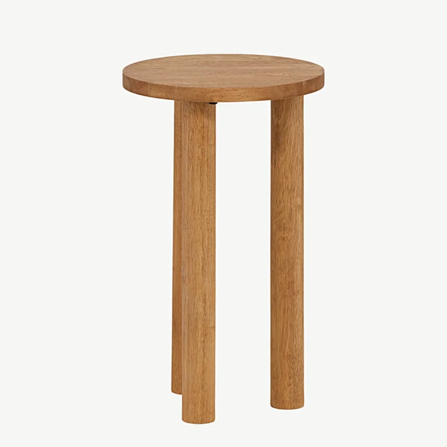 Duxbury ümmargune abilaud tammekarva kummipuidust, ø35 cm, 29993-181 – 2