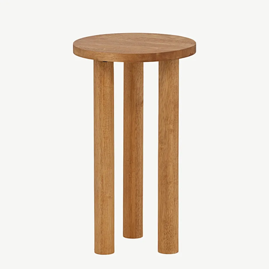 Duxbury ümmargune abilaud tammekarva kummipuidust, ø35 cm, 29993-181