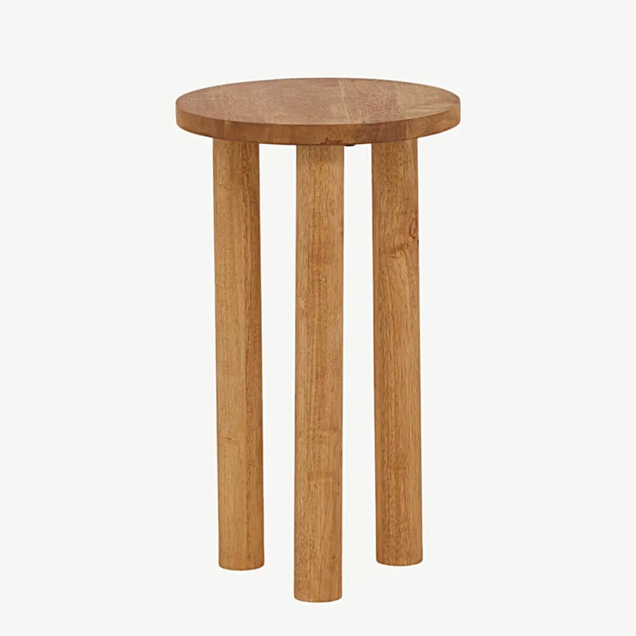 Duxbury ümmargune abilaud tammekarva kummipuidust, ø35 cm, 29993-181 – 4