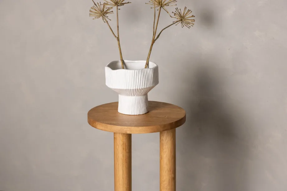 Duxbury ümmargune abilaud tammekarva kummipuidust, ø35 cm, 29993-181 – 10