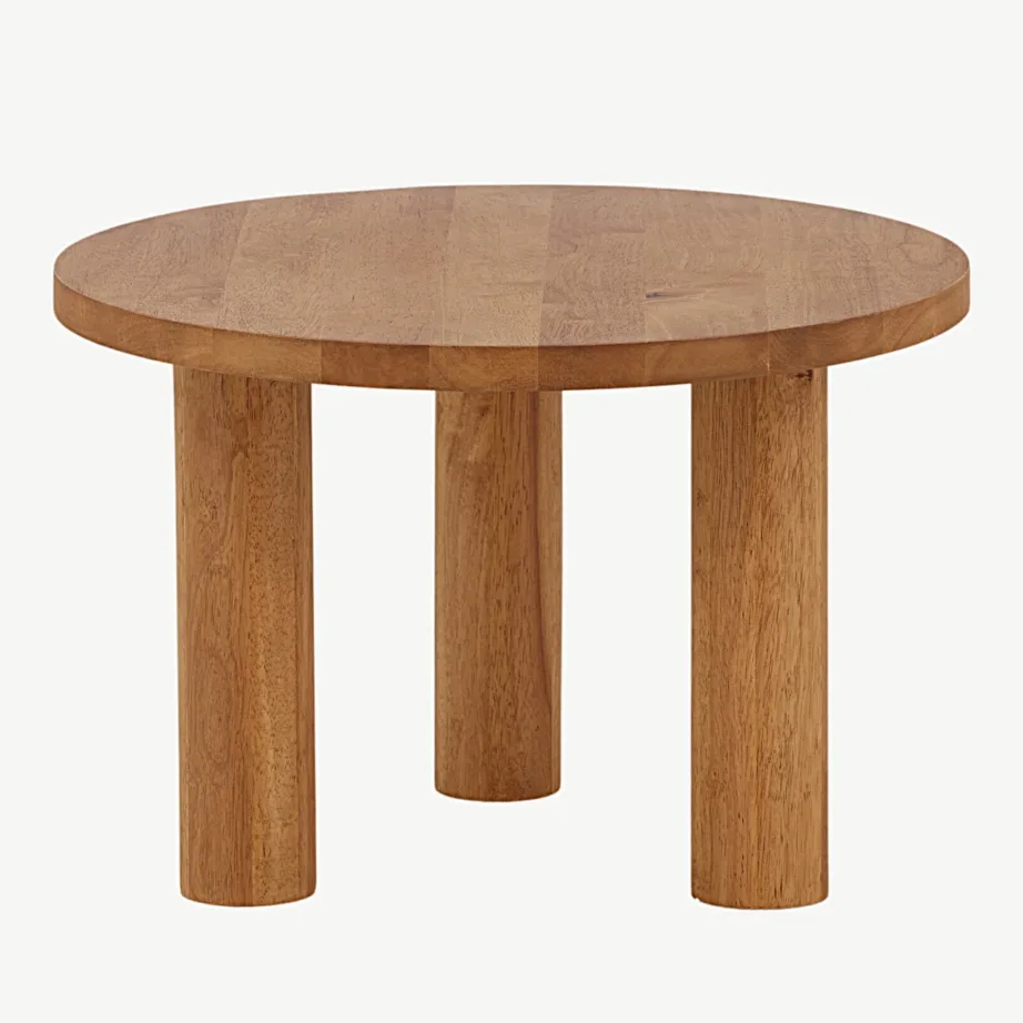 Ümmargune tammetoonis kummipuidust diivanilaud Duxbury, ø 60 cm, 29993-182 – 6