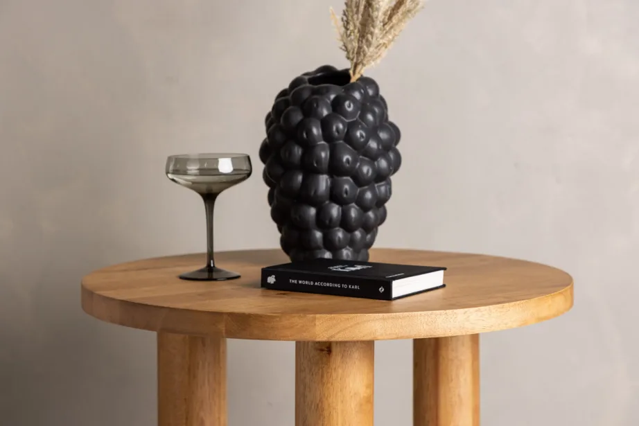 Ümmargune tammetoonis kummipuidust diivanilaud Duxbury, ø 60 cm, 29993-182 – 9